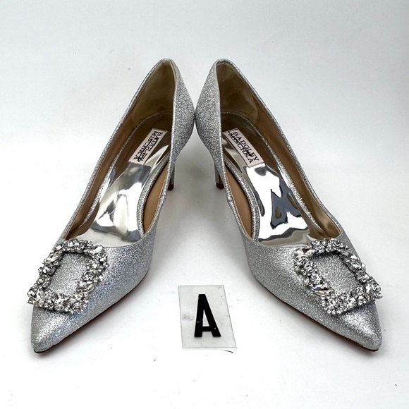 - BADGLEY MISCHKA Carrie Crystal Embellished Pump sz 8 - Picture 2 of 13